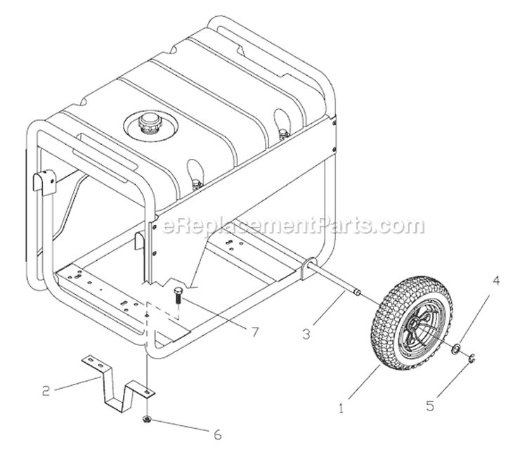 Page D Diagram and Parts List for 030343-0  Briggs and Stratton Generator